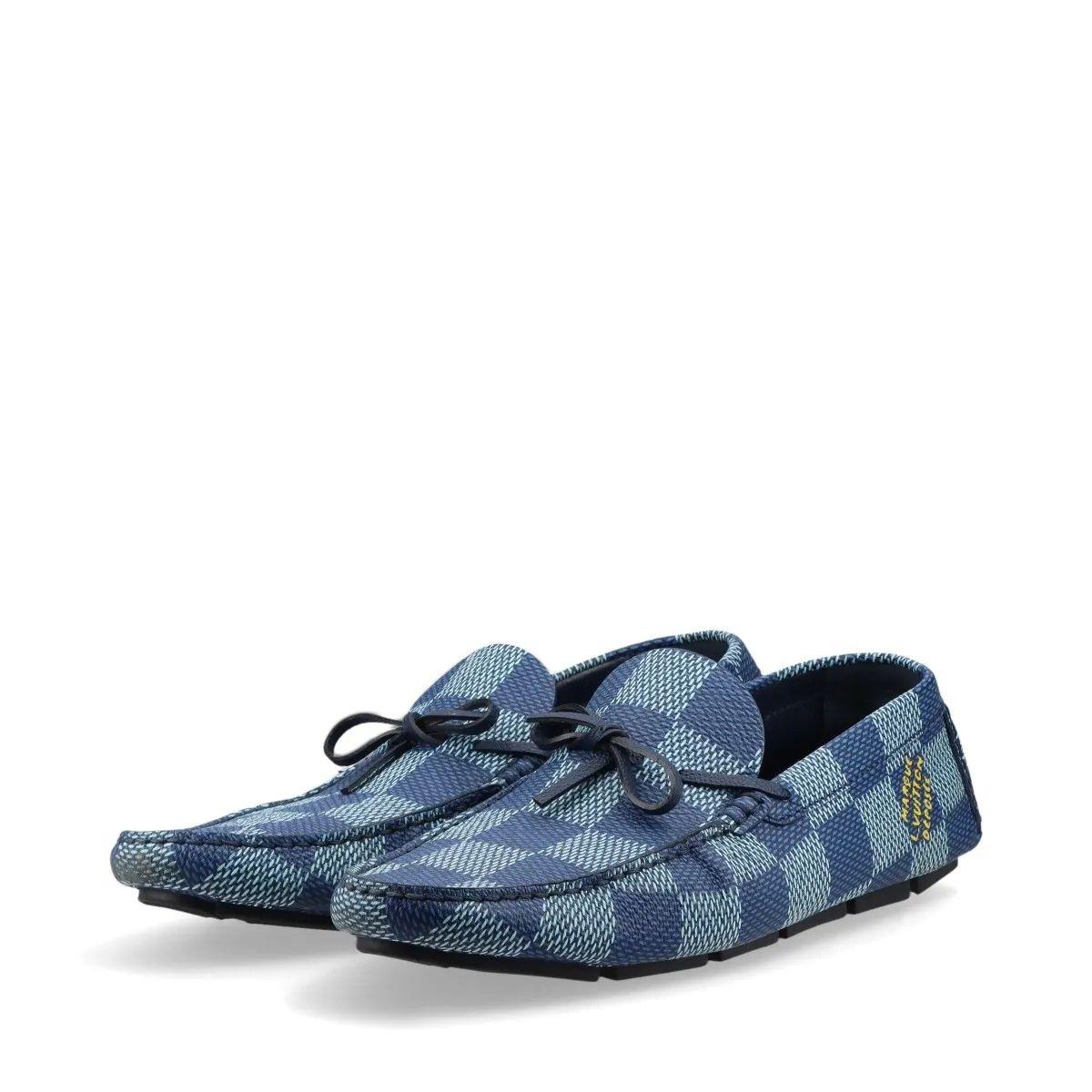 Louis Vuitton LV Driver Mokassin Schuhe Marine im Angebot 1