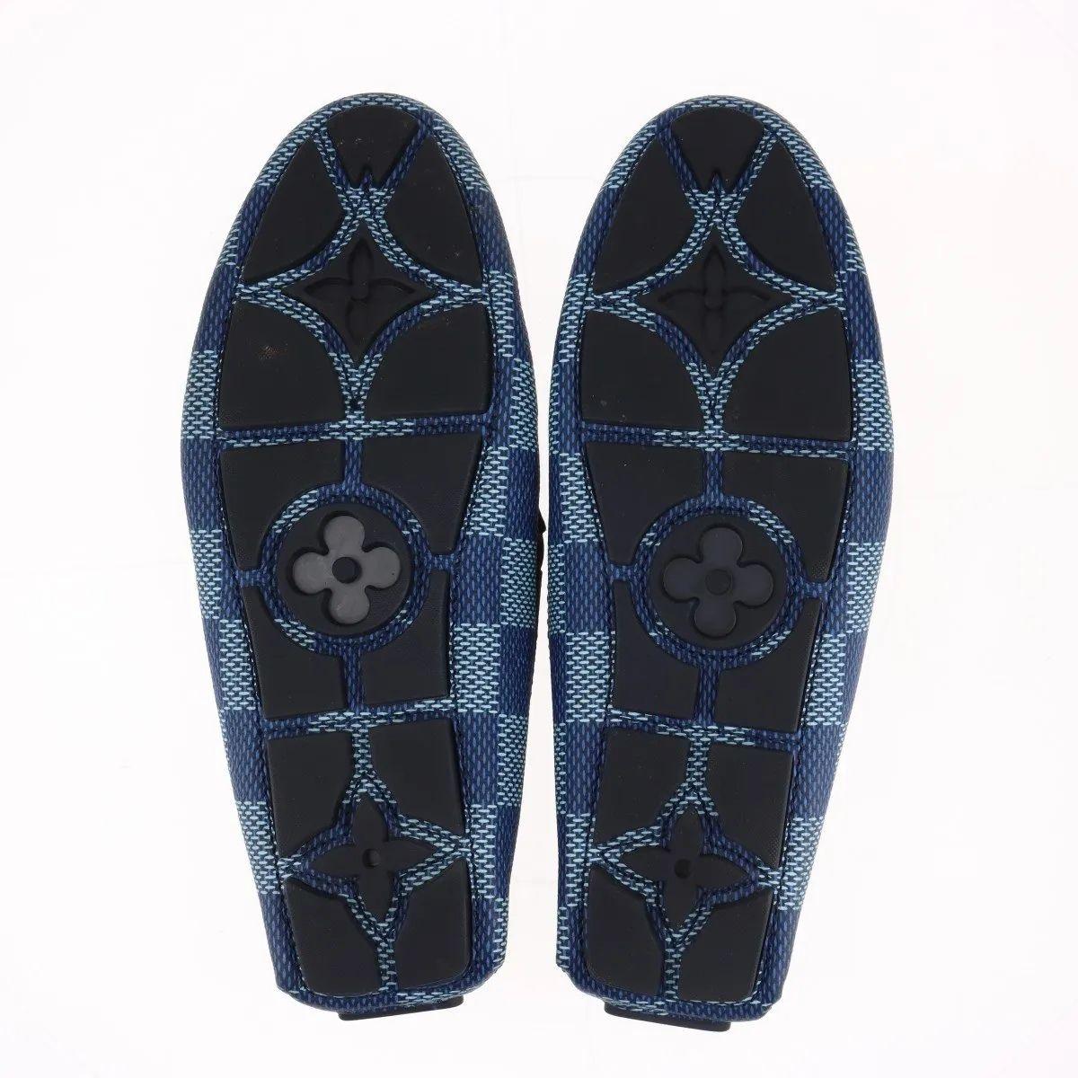 Louis Vuitton LV Driver Mokassin Schuhe Marine im Angebot 4