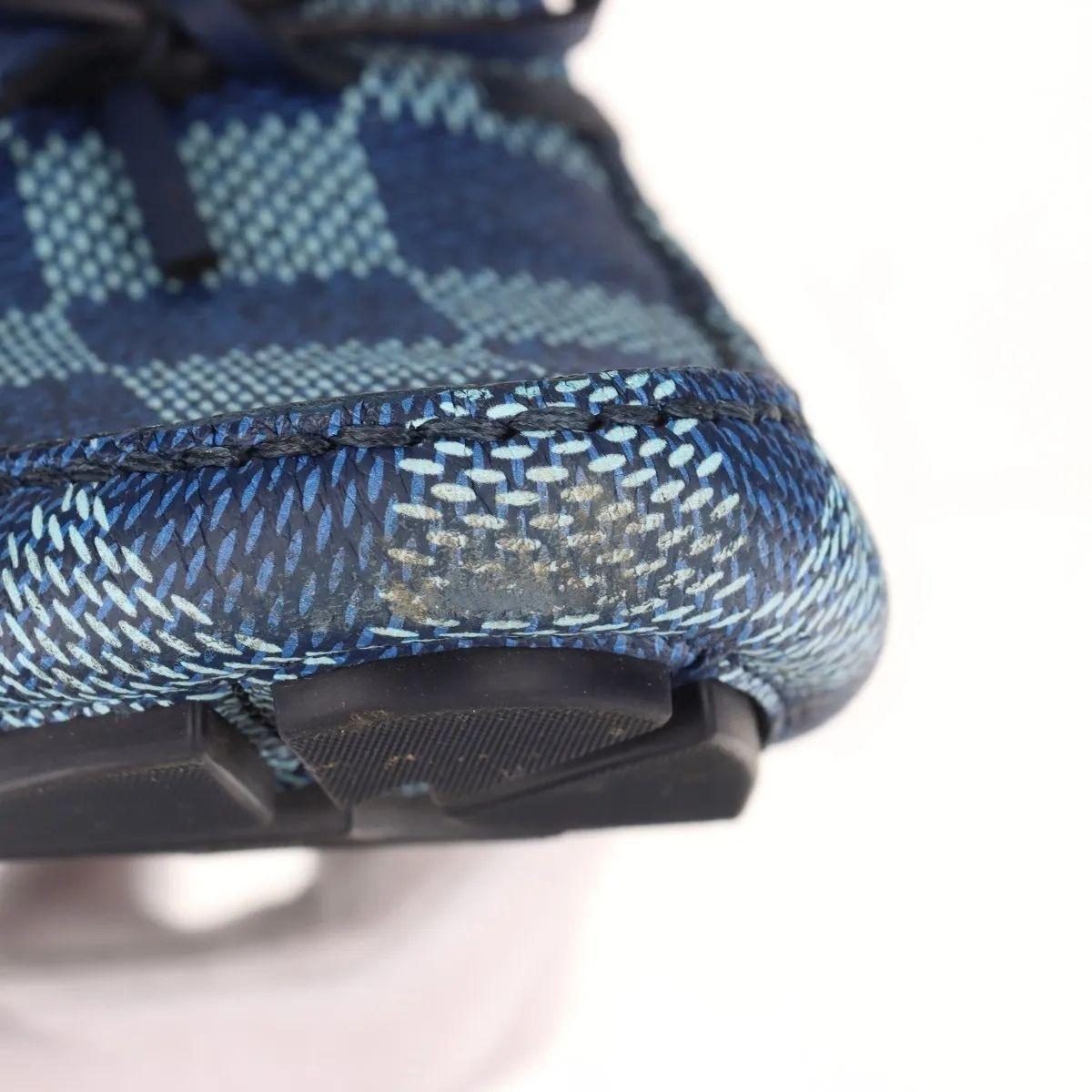 Louis Vuitton LV Driver Mokassin Schuhe Marine im Angebot 9
