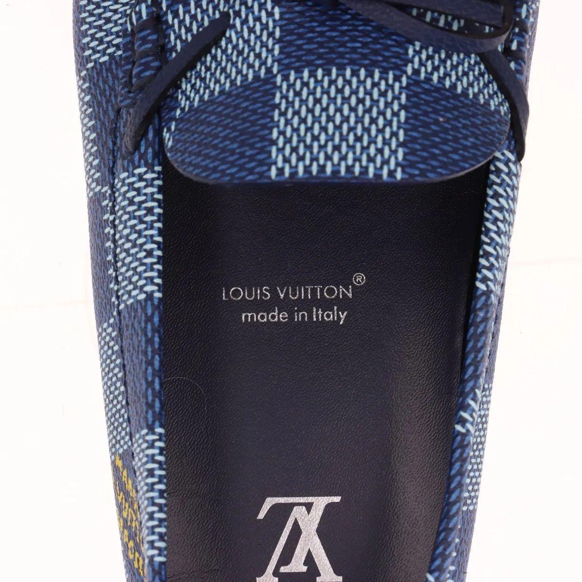 Louis Vuitton LV Driver Mokassin Schuhe Marine im Angebot 5