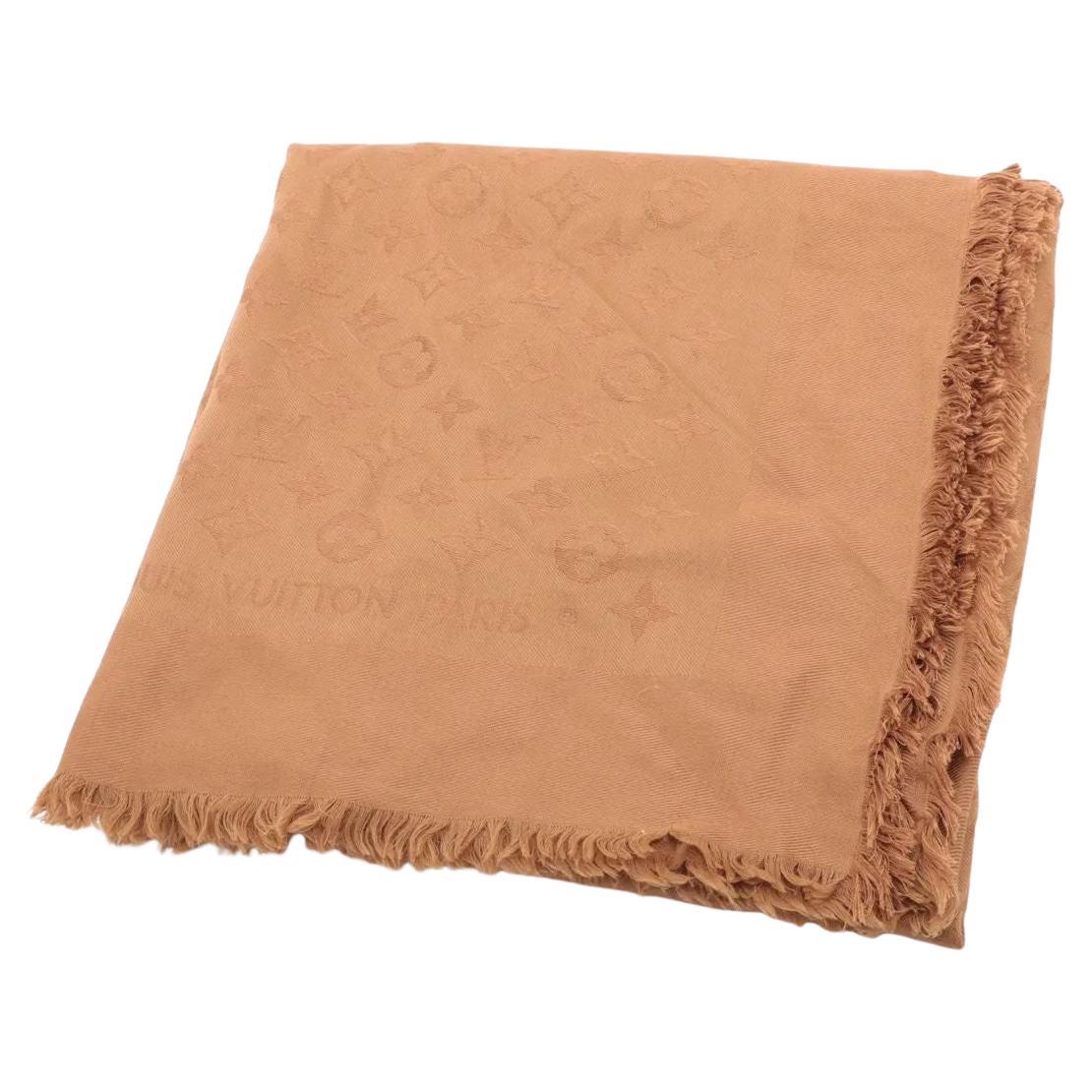 Louis Vuitton Monogram Klassischer Schal Karamell im Angebot