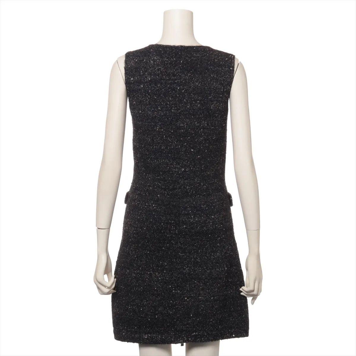 Louis Vuitton - Robe en maille de soie - Noir Bon état - En vente à Humacao, PR
