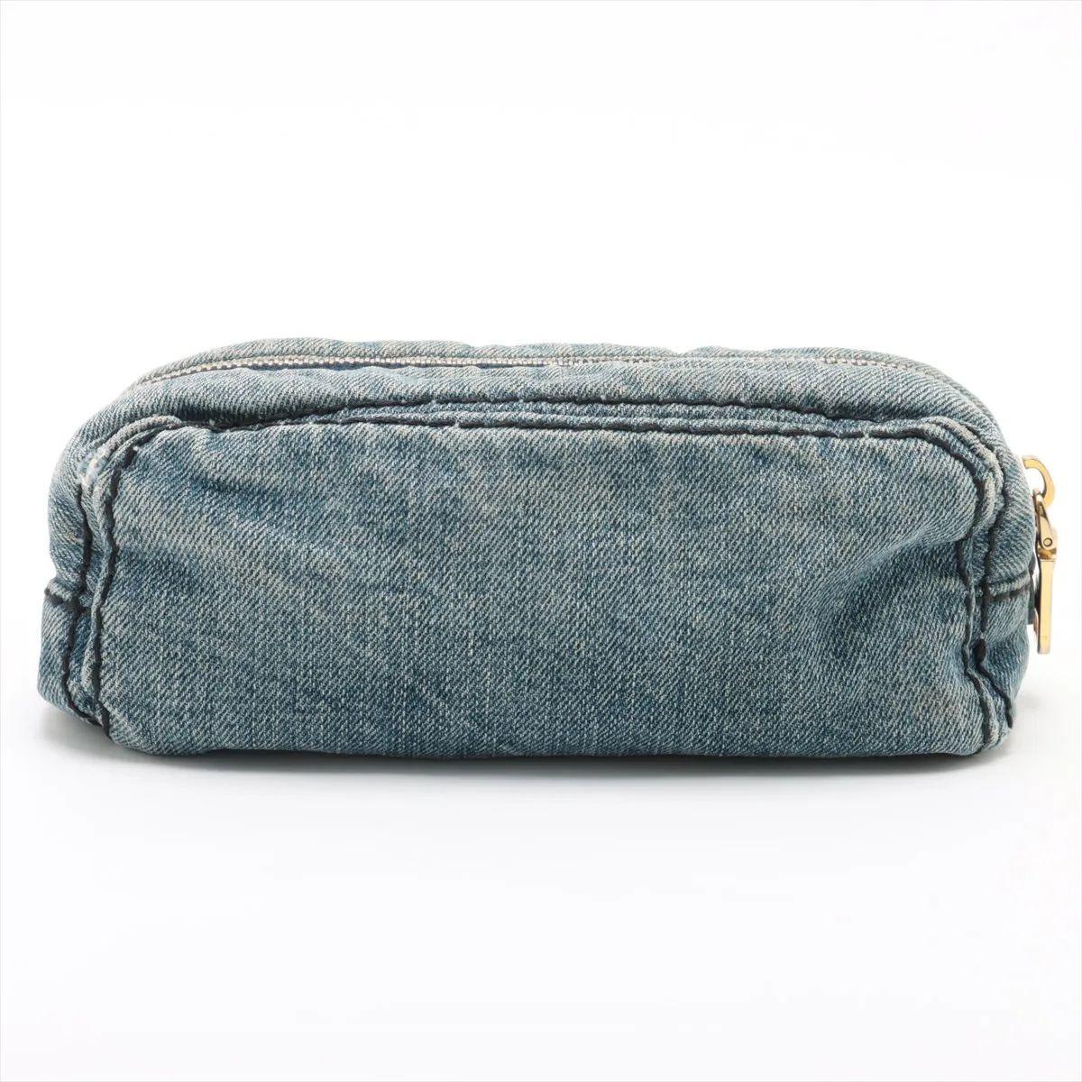 Bolsa vaquera Prada Azul Gris en venta