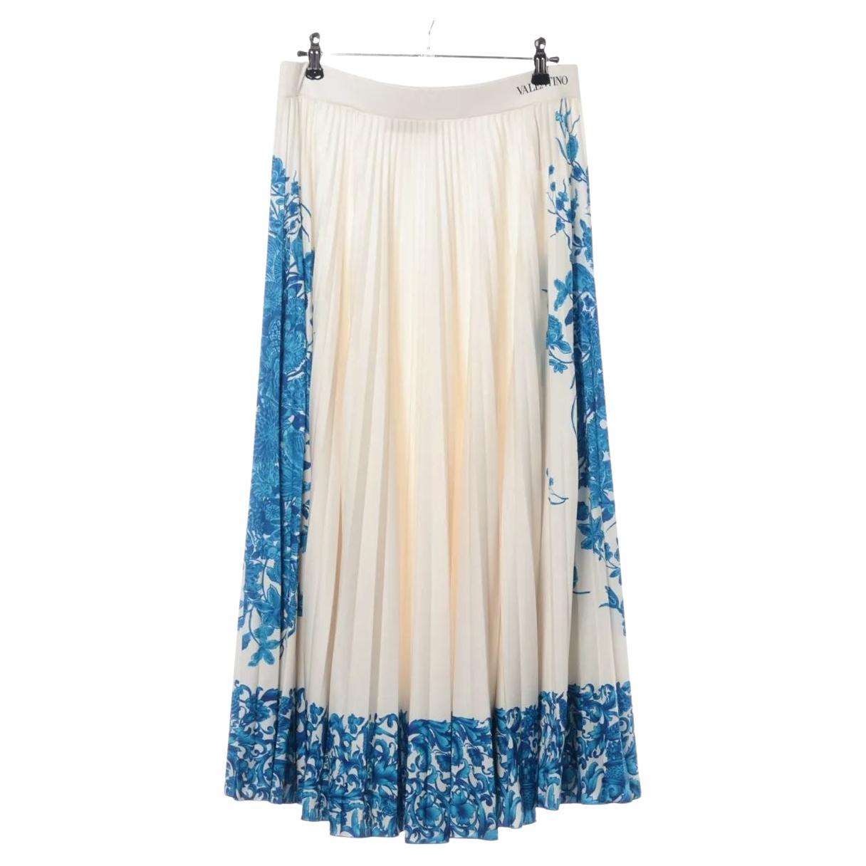 Gonna a pieghe Valentino Garavani Bluegrace Bouquet
