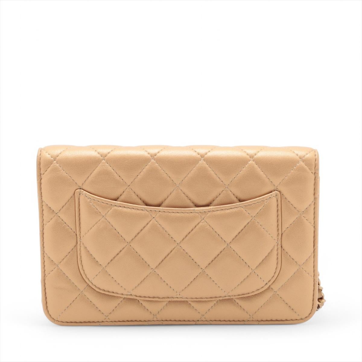 Or Chanel Multicolore CC Logo Matelasse Lambskin Chain Shoulder Bag Gold * PREORDER en vente