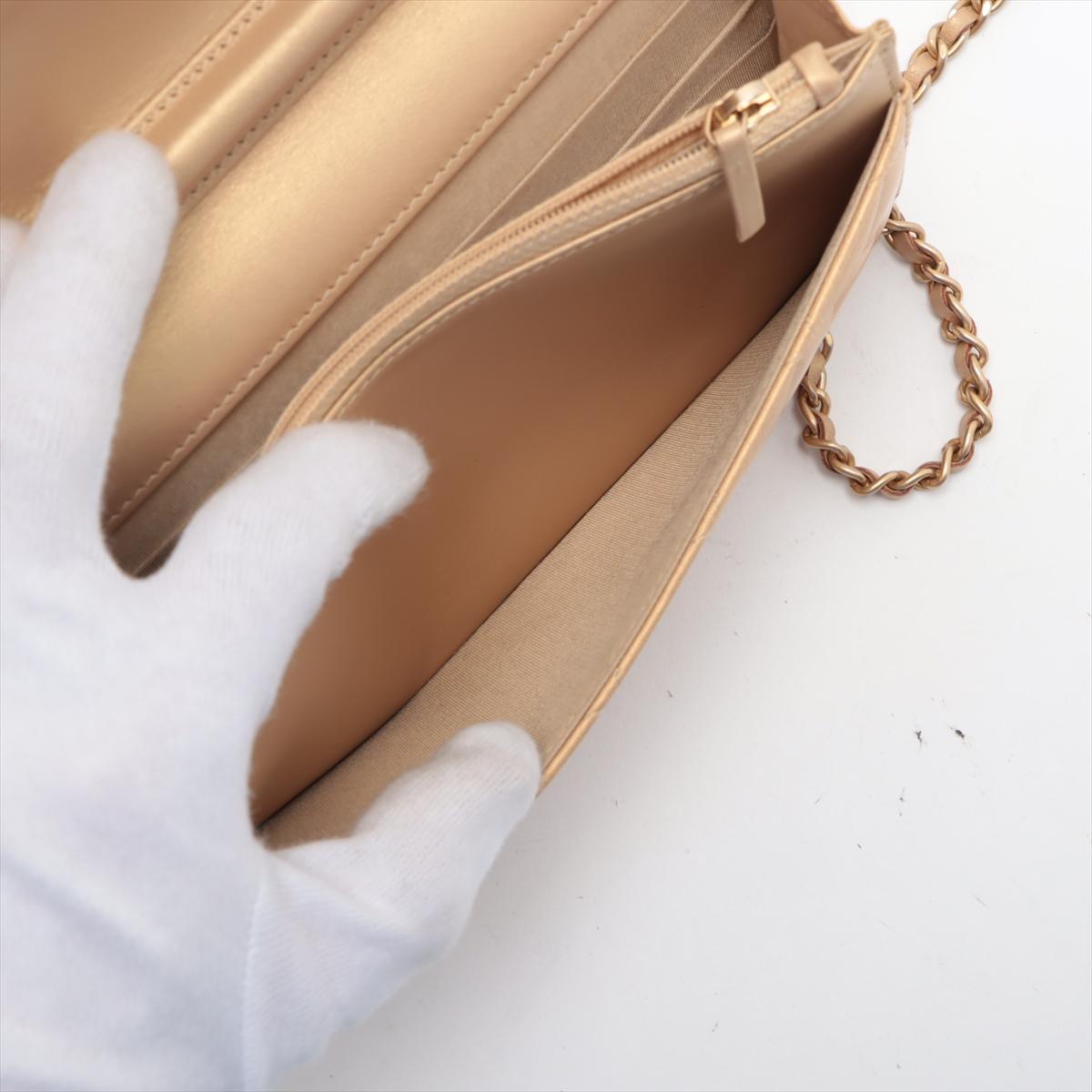 Chanel Multicolore CC Logo Matelasse Lambskin Chain Shoulder Bag Gold * PREORDER en vente 5