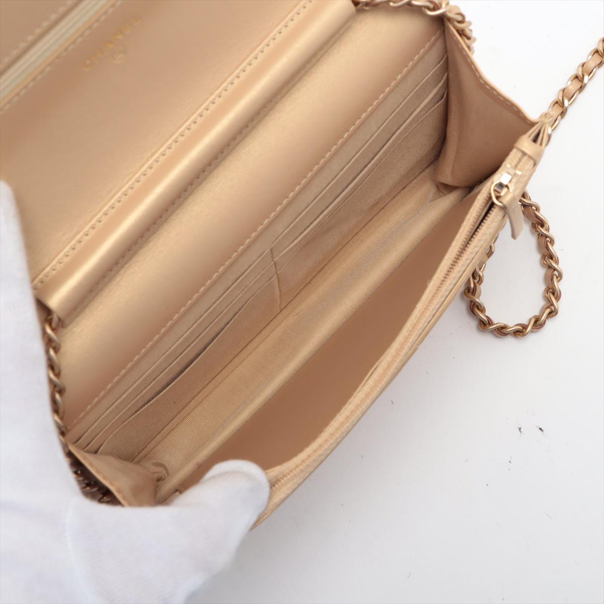 Chanel Multicolore CC Logo Matelasse Lambskin Chain Shoulder Bag Gold * PREORDER en vente 3