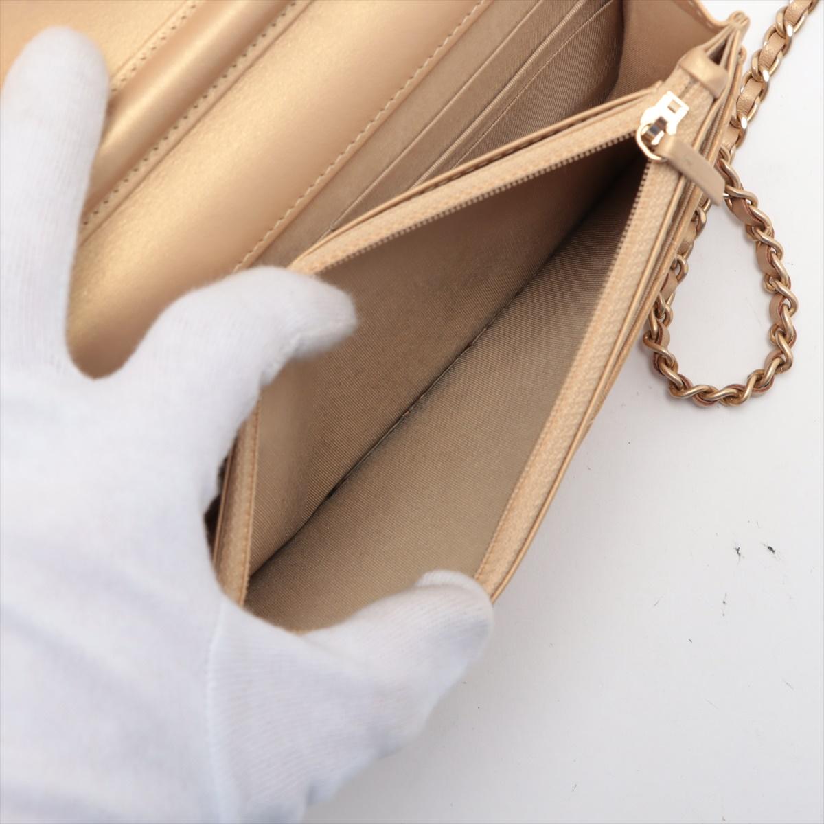Chanel Multicolore CC Logo Matelasse Lambskin Chain Shoulder Bag Gold * PREORDER en vente 4