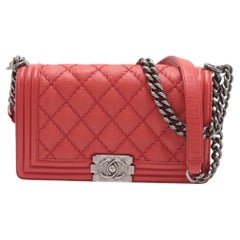 Chanel Boy Chanel 25 Matelasse Leather Chain Shoulder Bag Rouge * PREORDER *