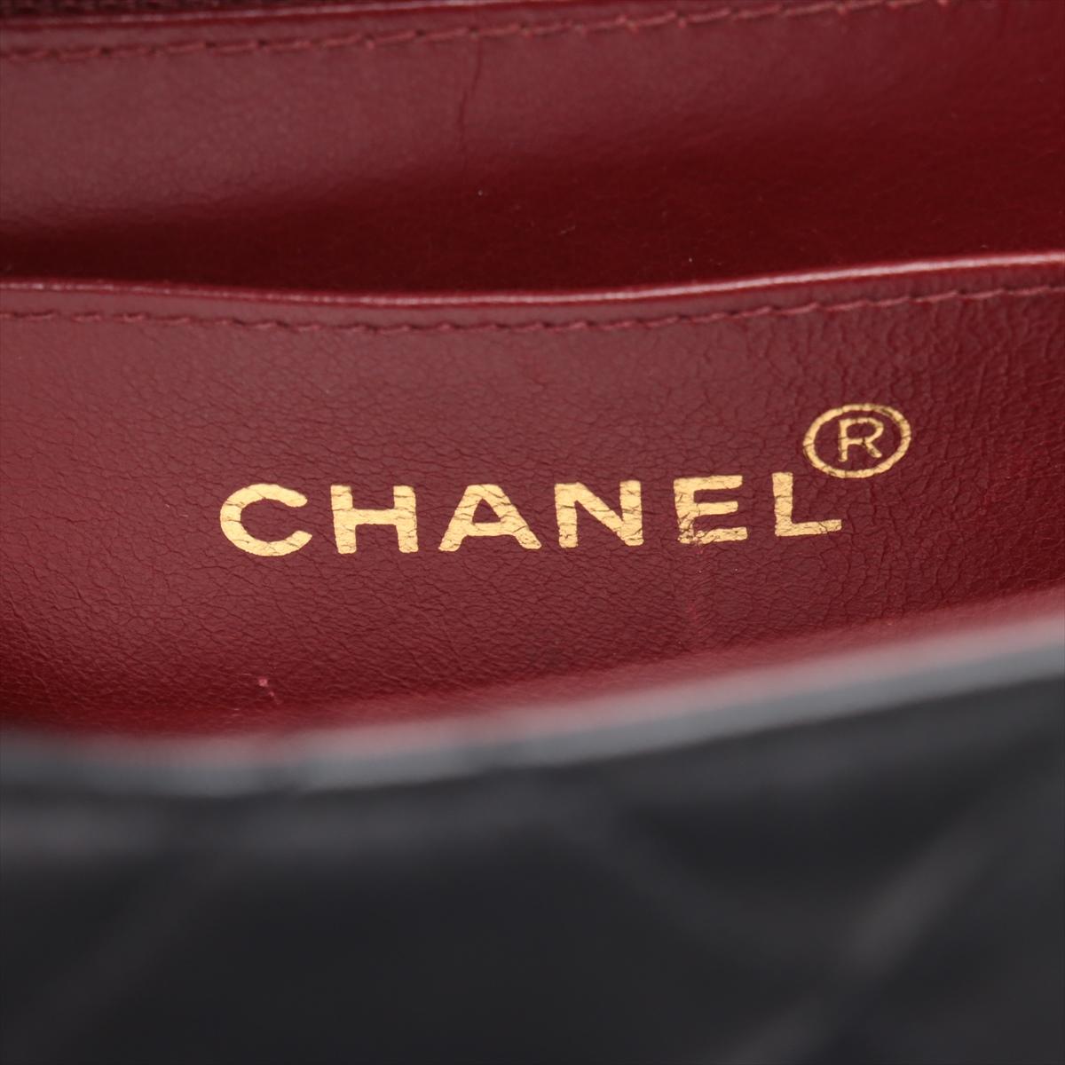 Chanel CC Logo Matelasse 34 Maxi Lambskin Single Flap Double Chain Shoulder Bag en vente 8
