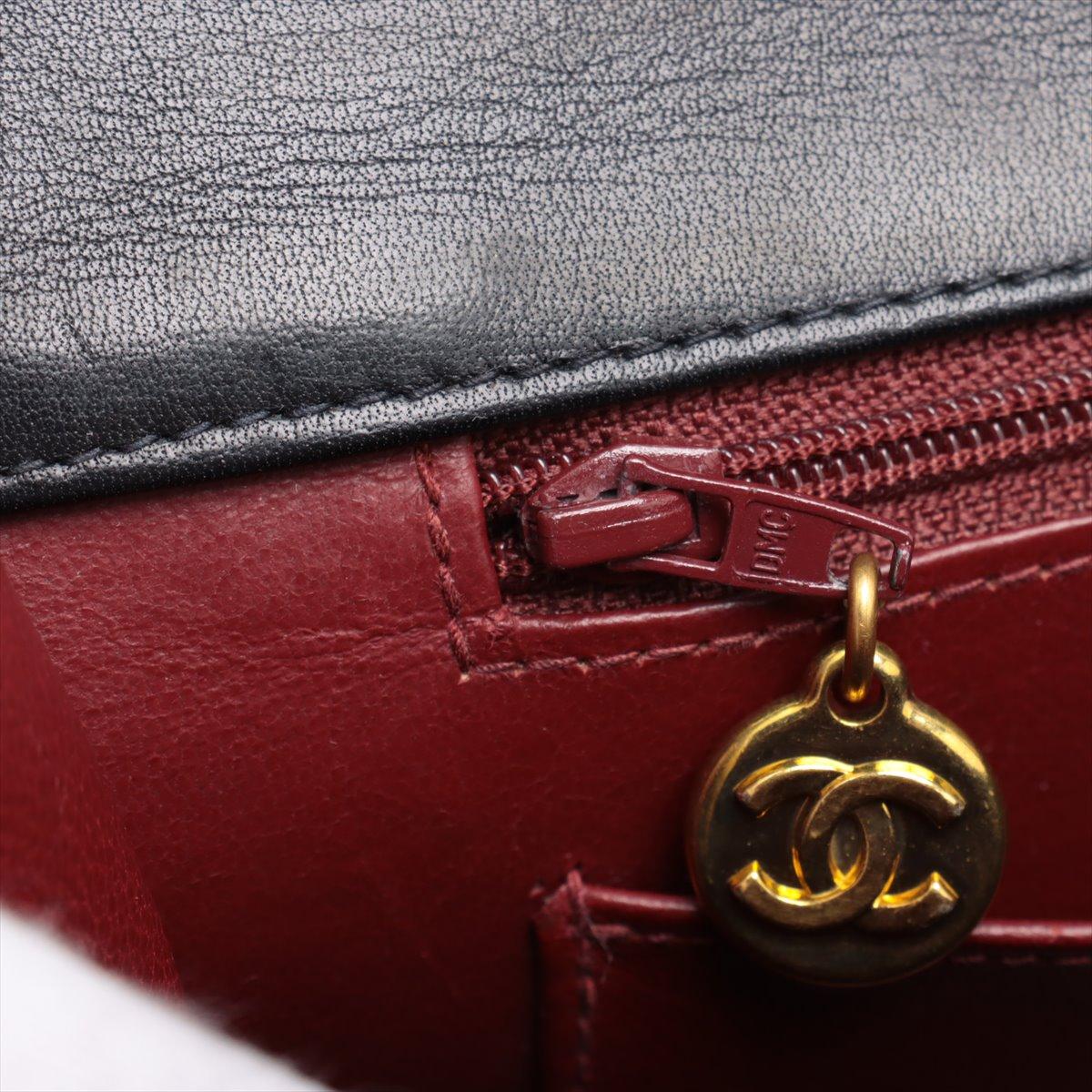 Chanel CC Logo Matelasse 34 Maxi Lambskin Single Flap Double Chain Shoulder Bag en vente 15