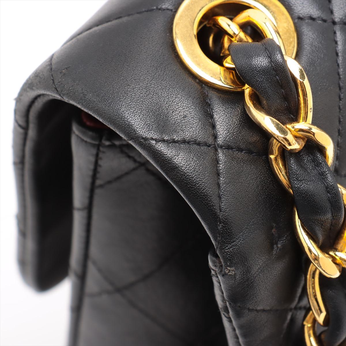 Chanel CC Logo Matelasse 34 Maxi Lambskin Single Flap Double Chain Shoulder Bag en vente 11
