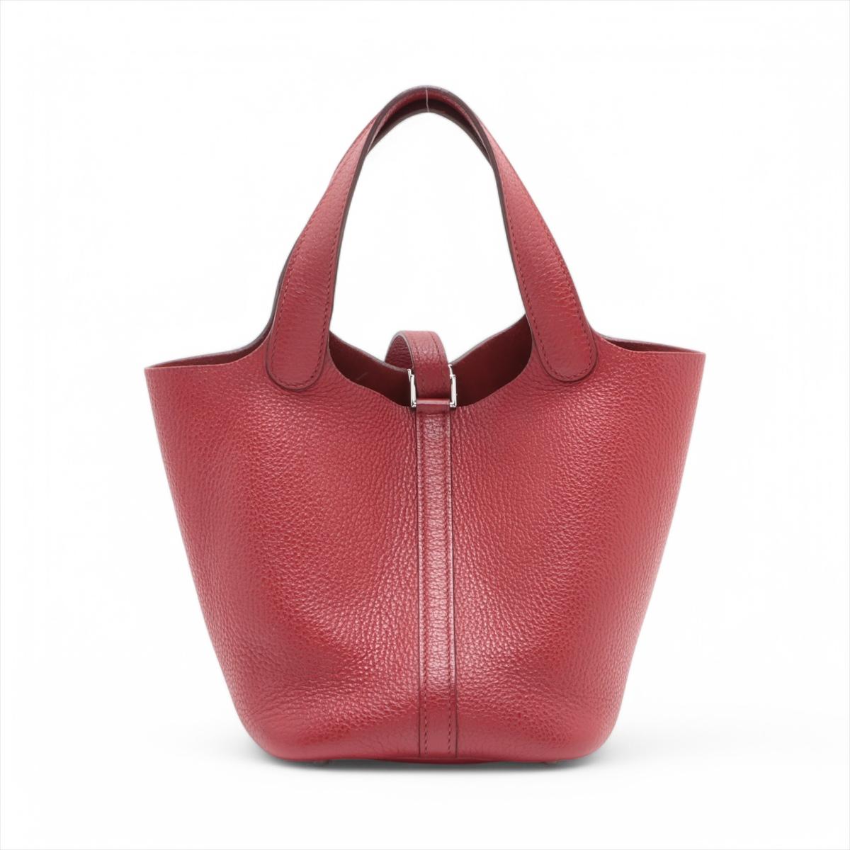 Rose Hermès Picotin Lock 18 PM Taurillon Clemence Rouge Garance * PREORDER * en vente