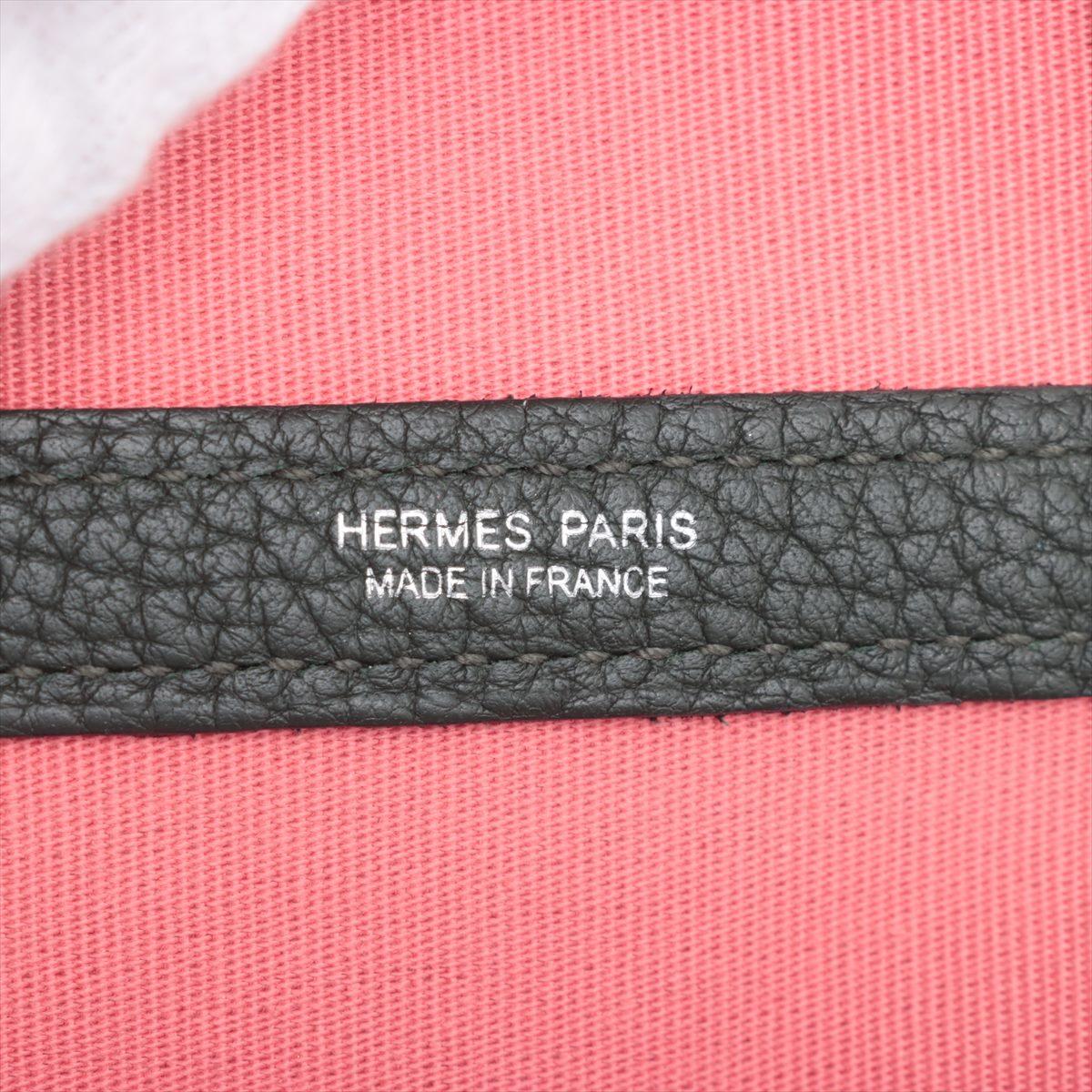 HermèsGardenParty36PM Rose Toile Officier×Negonda Rose Azalee x Black *PREORDER* in vendita 5