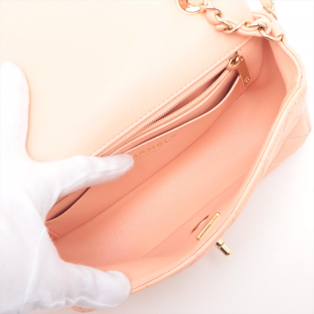 Chanel CC Logo Mini Matelasse 20 Lambskin Single Flap Single ChainBag *PREORDER* (commande préalable) en vente 3