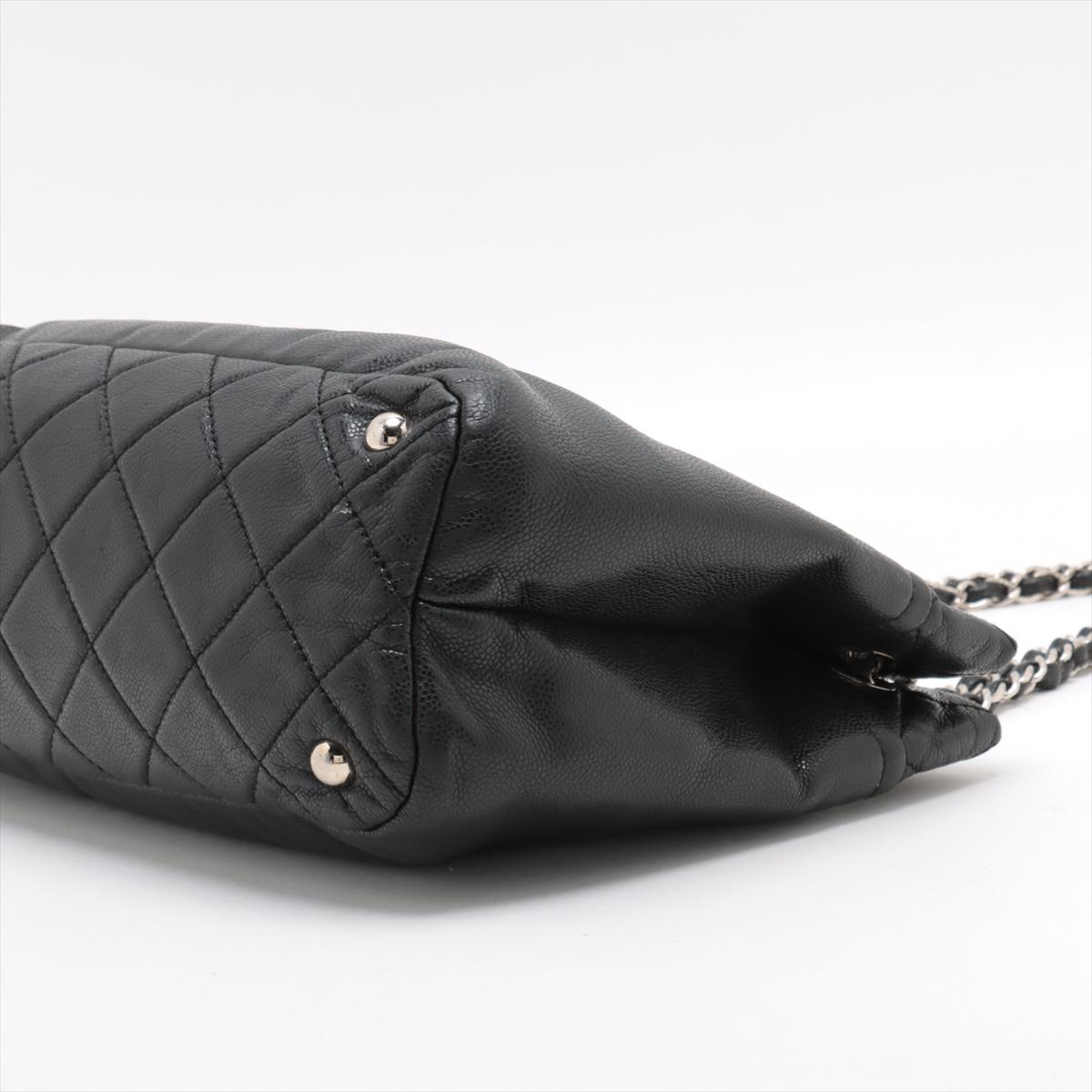 Chanel CC Logo Matelasse Caviar Skin Chain Tote Bag Black * PREORDER * Pour femmes en vente