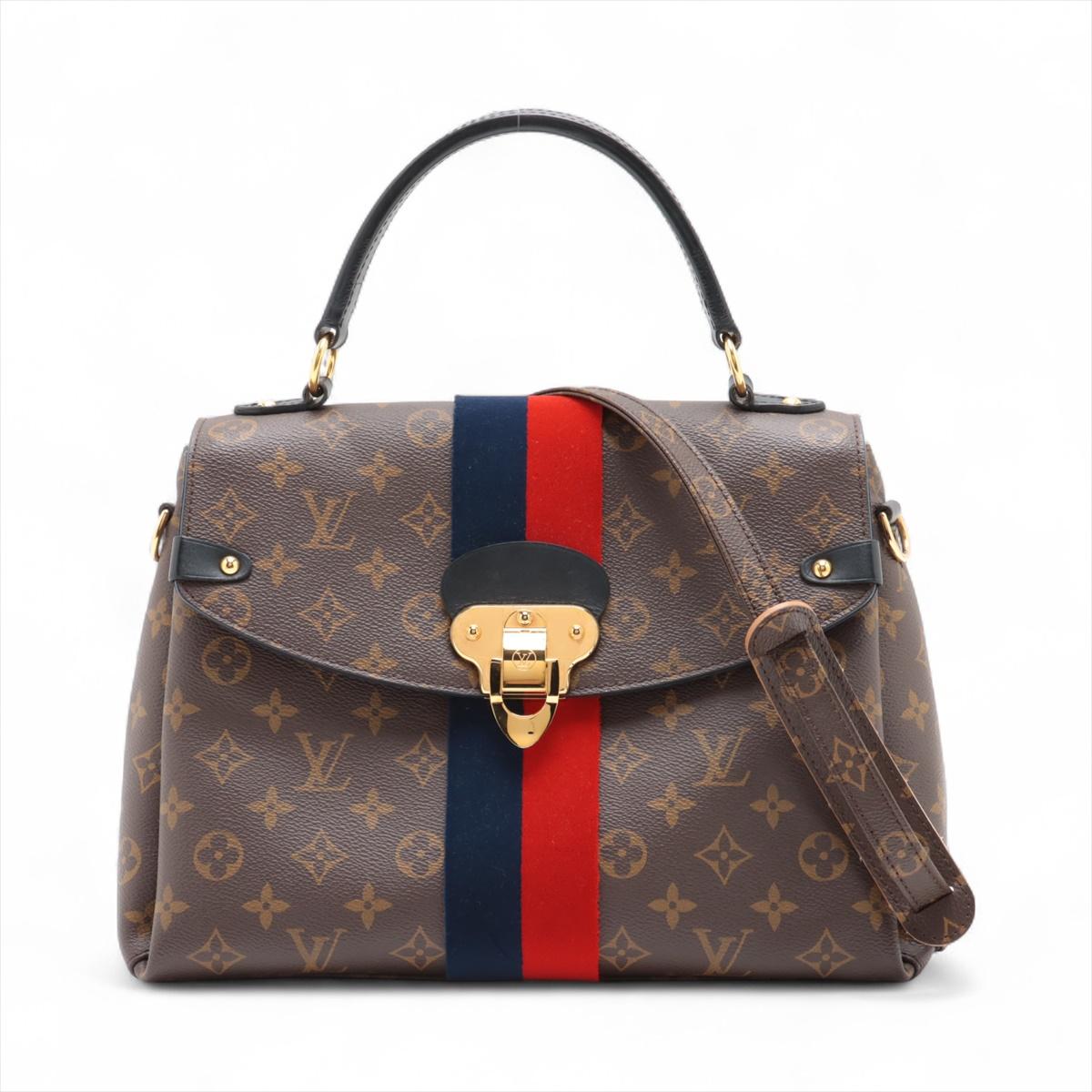Die Louis Vuitton Monogram Georges MM ist eine raffinierte und elegante Handtasche, die aus dem kultigen Monogram Canvas gefertigt ist. Der geräumige Innenraum ist ideal, um die wichtigsten Dinge des Alltags mitzunehmen. Ein markantes Designelement