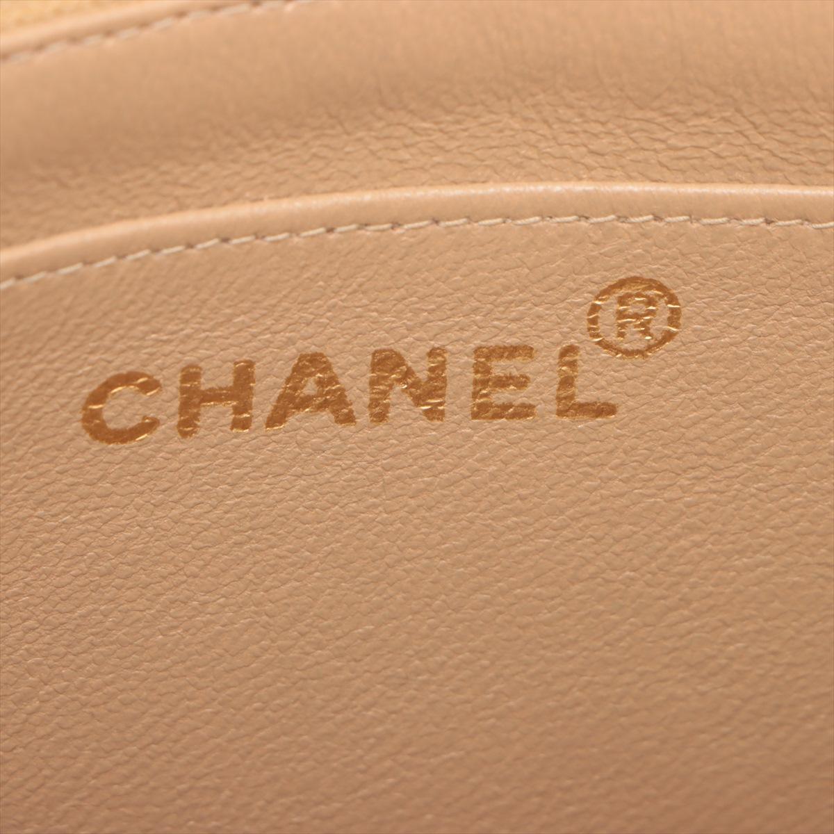 Chanel CC Logo Mademoiselle Lambskin Single Flap Single ChainBag Beige*PREORDER* en vente 6