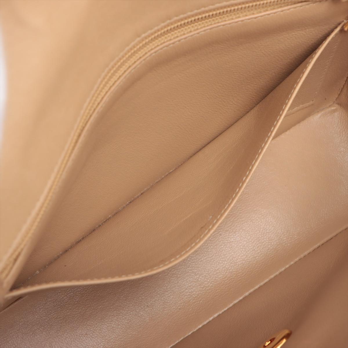 Chanel CC Logo Mademoiselle Lambskin Single Flap Single ChainBag Beige*PREORDER* en vente 5