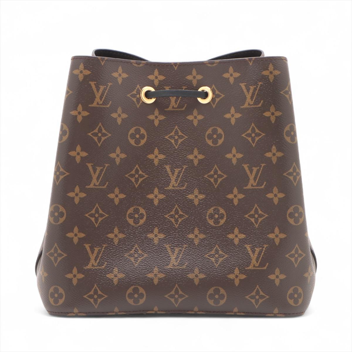 Louis Vuitton Monogram Macassar Neonoe Bucket Bag * PREORDER * (Schwarz) im Angebot