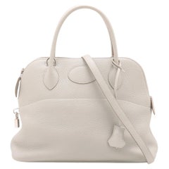 Hermes Bolide 31 Taurillon Clemence Shoulder Bag Pearl Gray * PREORDER *