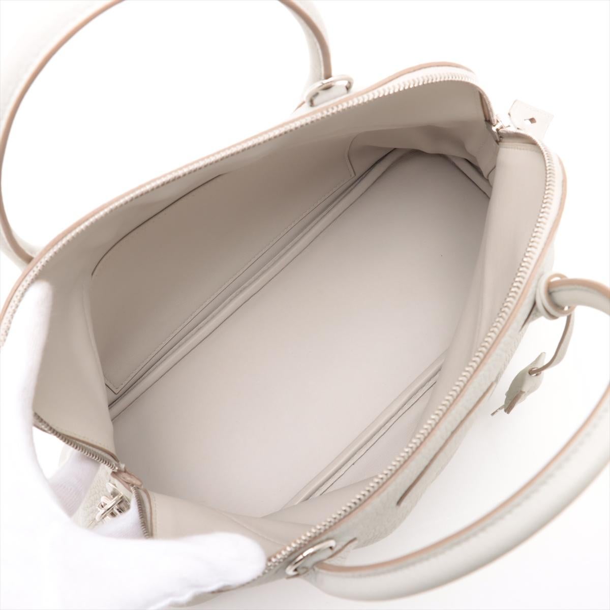 Hermes Bolide 31 Taurillon Clemence Shoulder Bag Pearl Gray * PREORDER * en vente 5