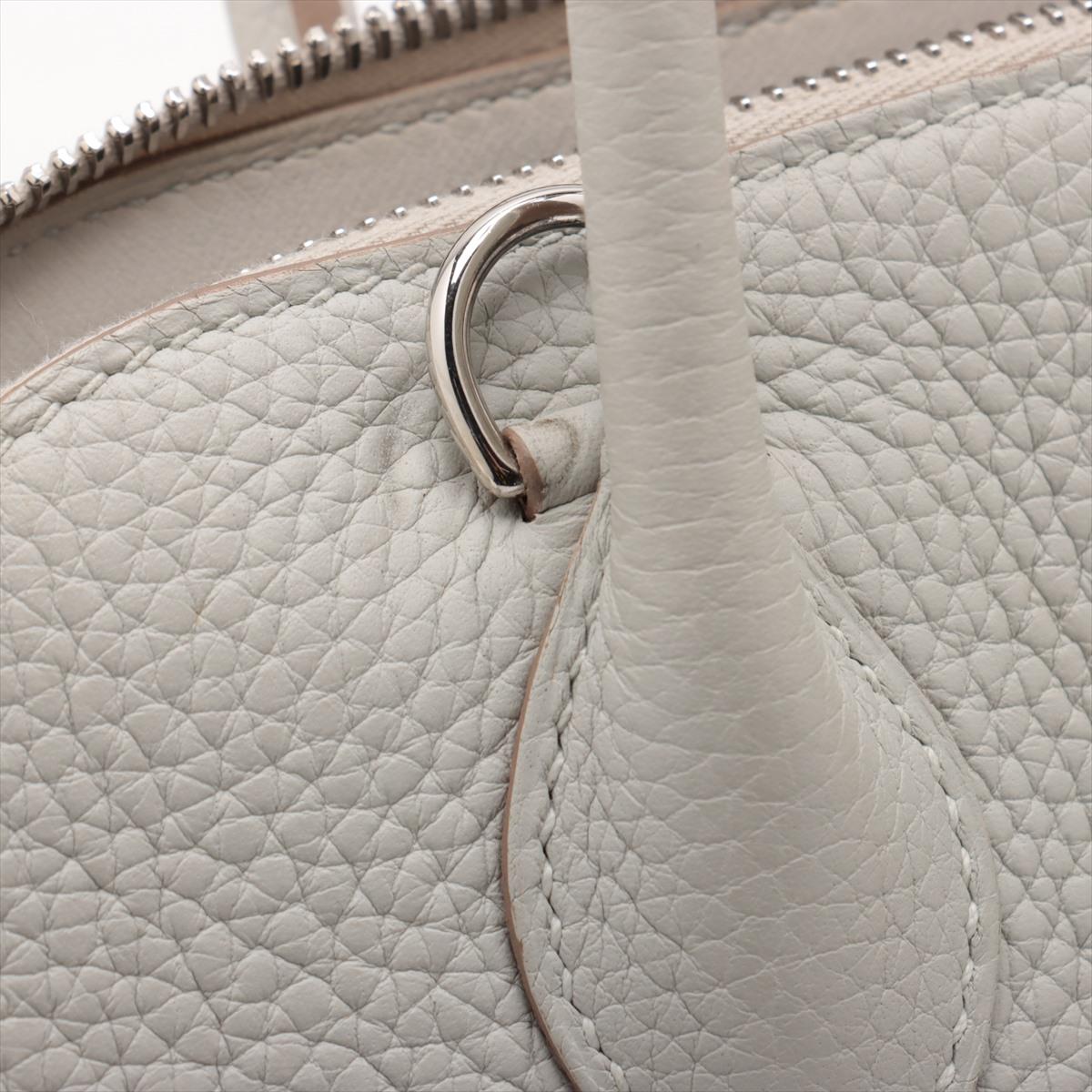 Hermes Bolide 31 Taurillon Clemence Shoulder Bag Pearl Gray * PREORDER * en vente 8