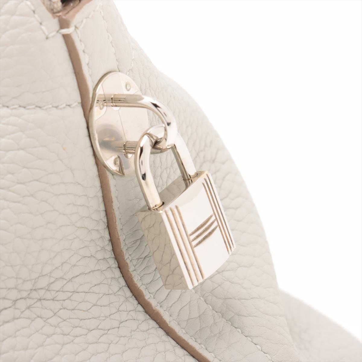 Hermes Bolide 31 Taurillon Clemence Shoulder Bag Pearl Gray * PREORDER * en vente 13