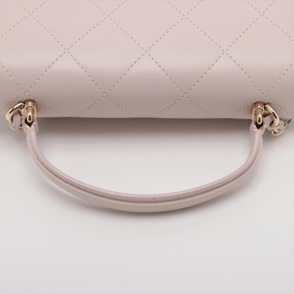 Chanel CC Logo Matelasse Lammfell Two-Way Chain Umhängetasche Rosa * PREORDER * im Angebot 2