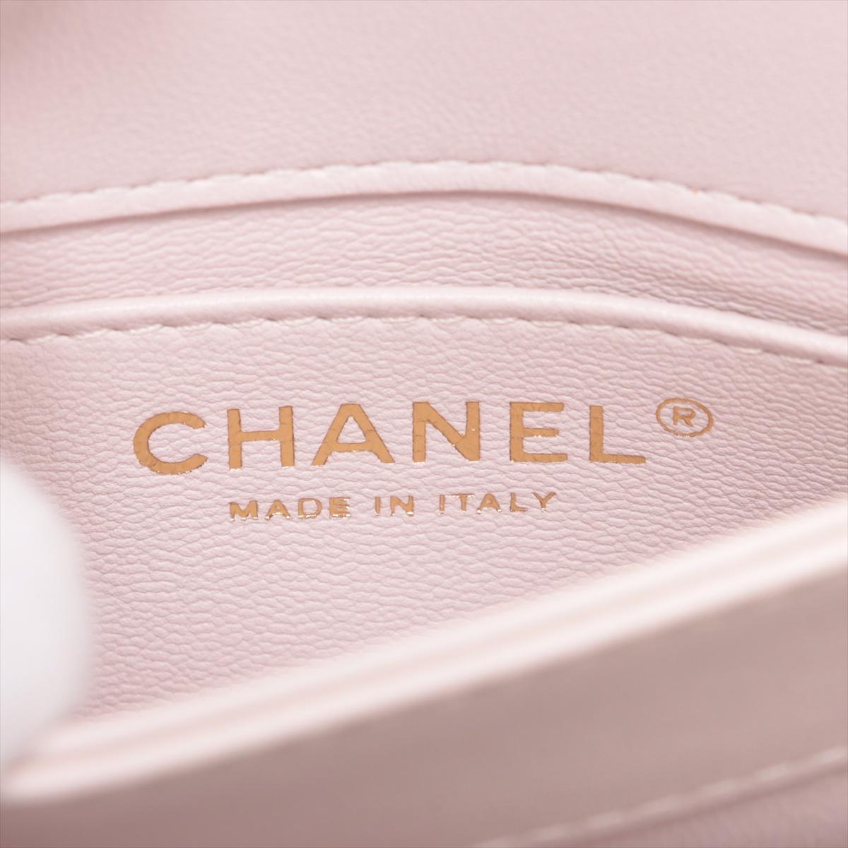 Chanel CC Logo Matelasse Lammfell Two-Way Chain Umhängetasche Rosa * PREORDER * im Angebot 11