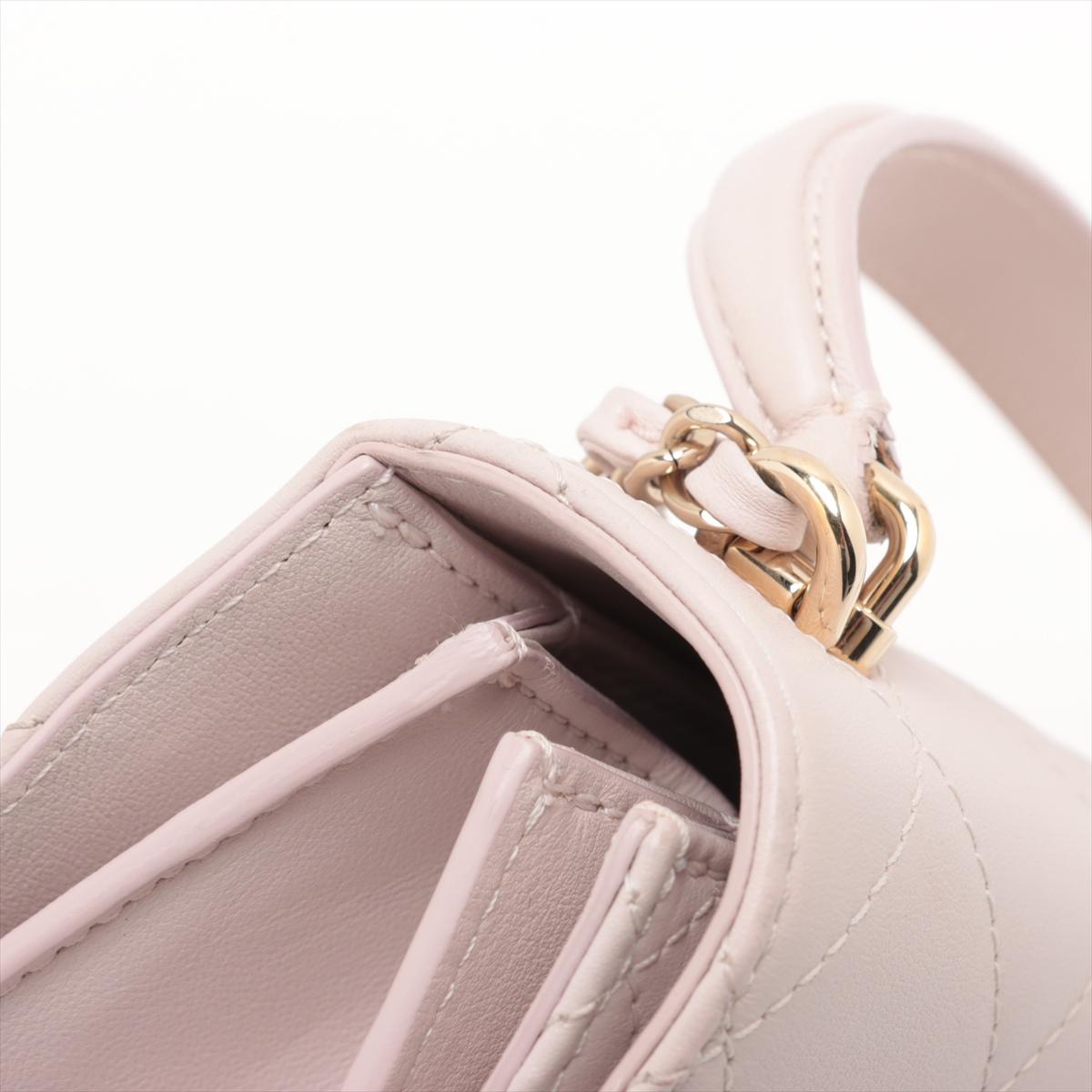 Chanel CC Logo Matelasse Lammfell Two-Way Chain Umhängetasche Rosa * PREORDER * im Angebot 13
