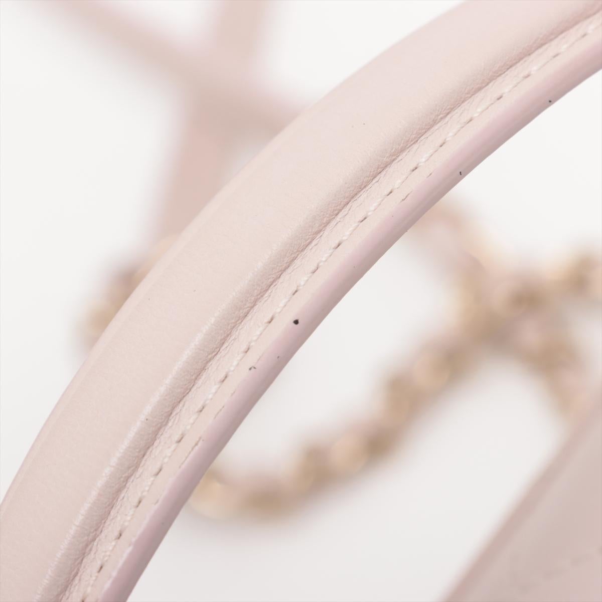 Chanel CC Logo Matelasse Lammfell Two-Way Chain Umhängetasche Rosa * PREORDER * im Angebot 16