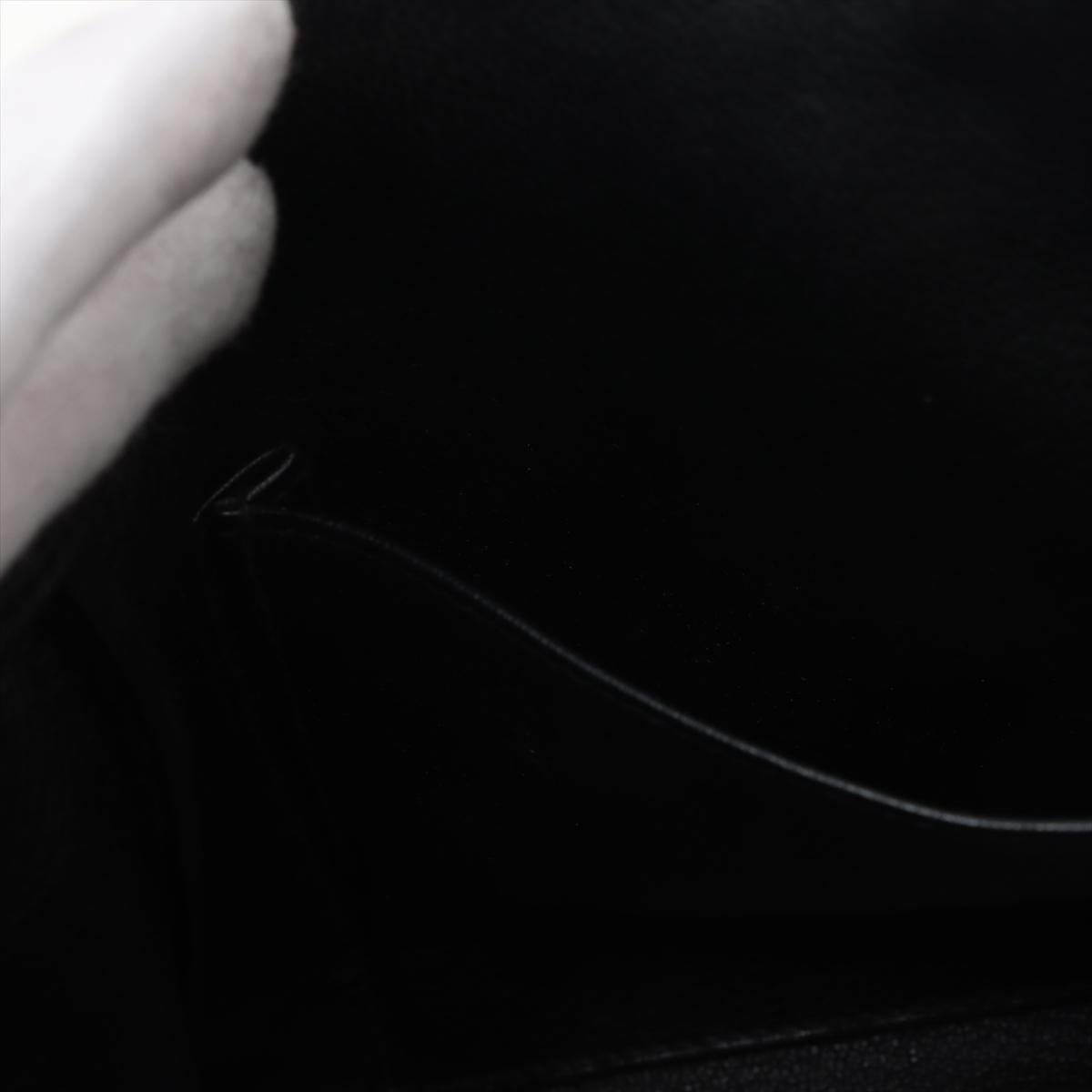 Hermes Kelly 25 Taurillon Clemence Shoulder Bag Black * PREORDER * en vente 13