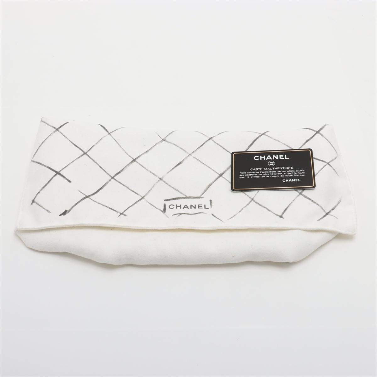 Chanel CC Logo Dekamatrasse 30 Grand sac en cuir verni à double rabat et double chaîne en vente 12