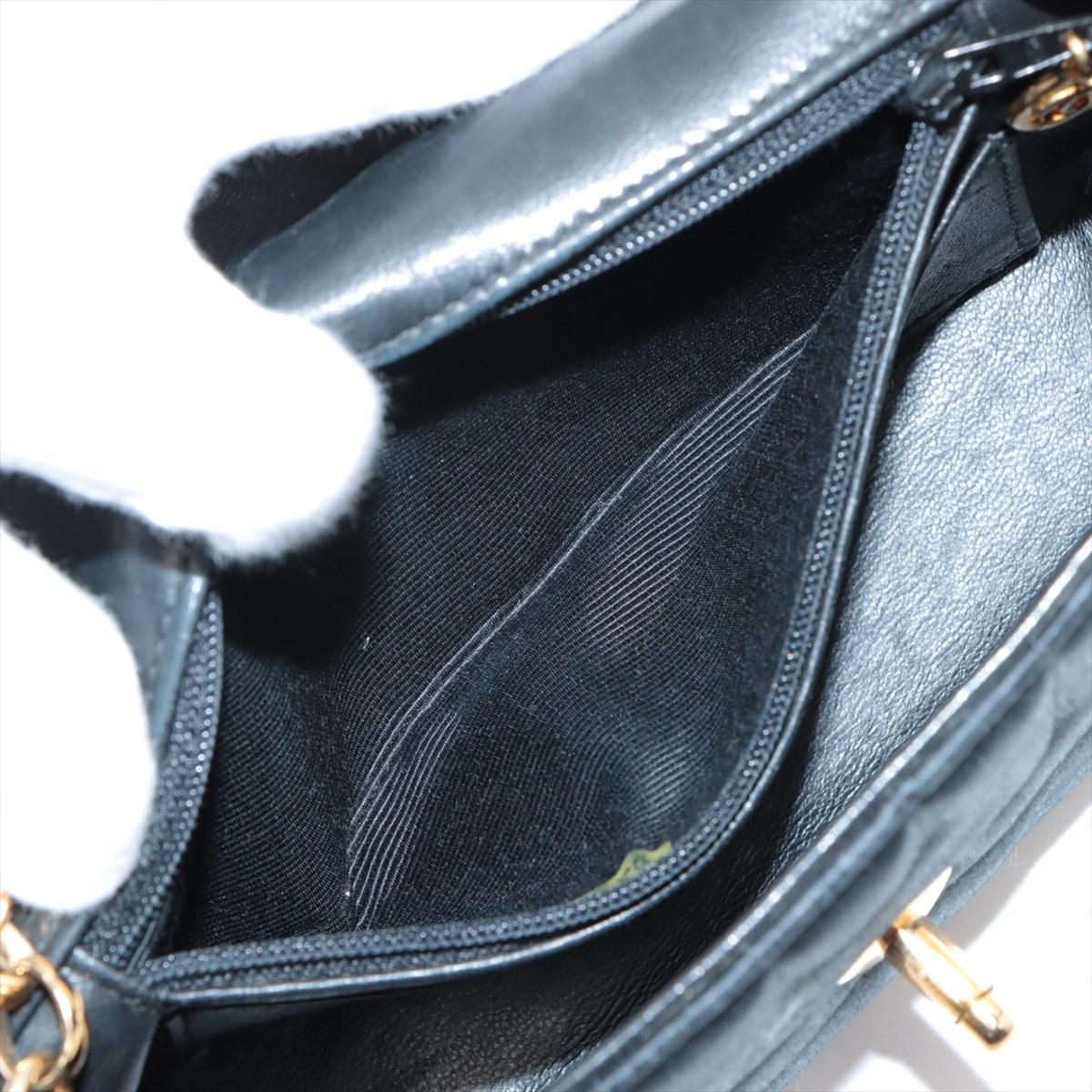 Chanel CC Logo Satin Single Flap Single Chain Shoulder Bag Black * PREORDER * en vente 5