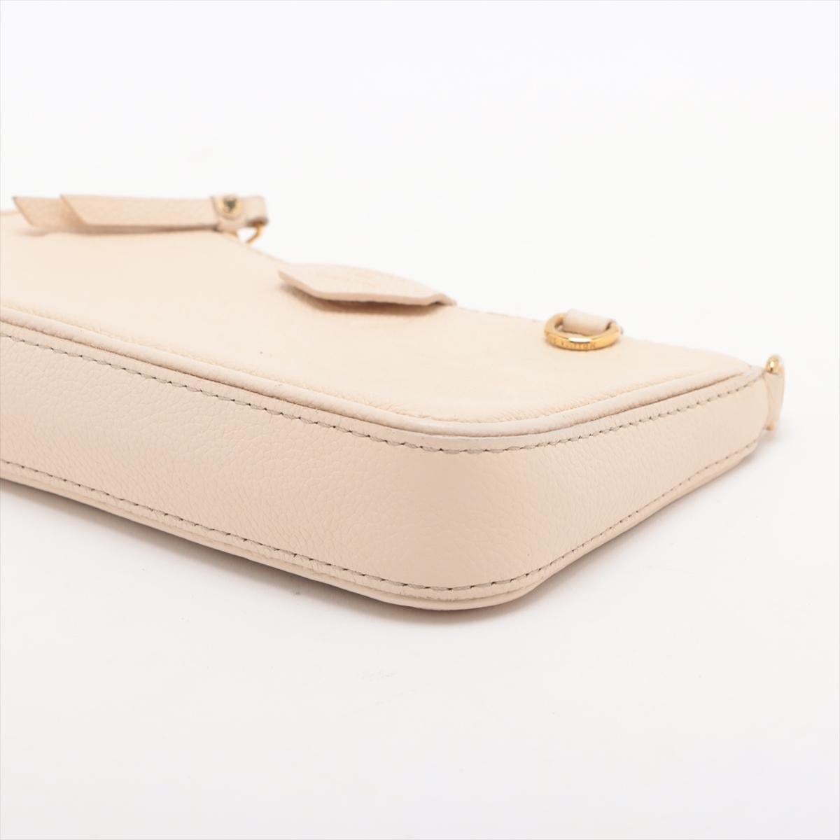 Donna Louis Vuitton Monogram Empreinte Easy Pouch On Strap Creme * PREORDER * in vendita