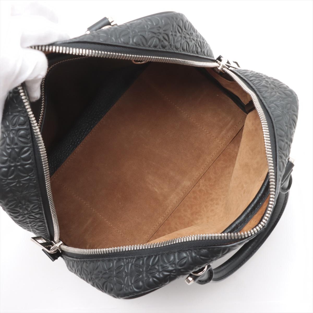 Loewe Anagram Monogram Amazona 75 Sac à main en cuir noir * PRÉCOMPAGNER * en vente 4