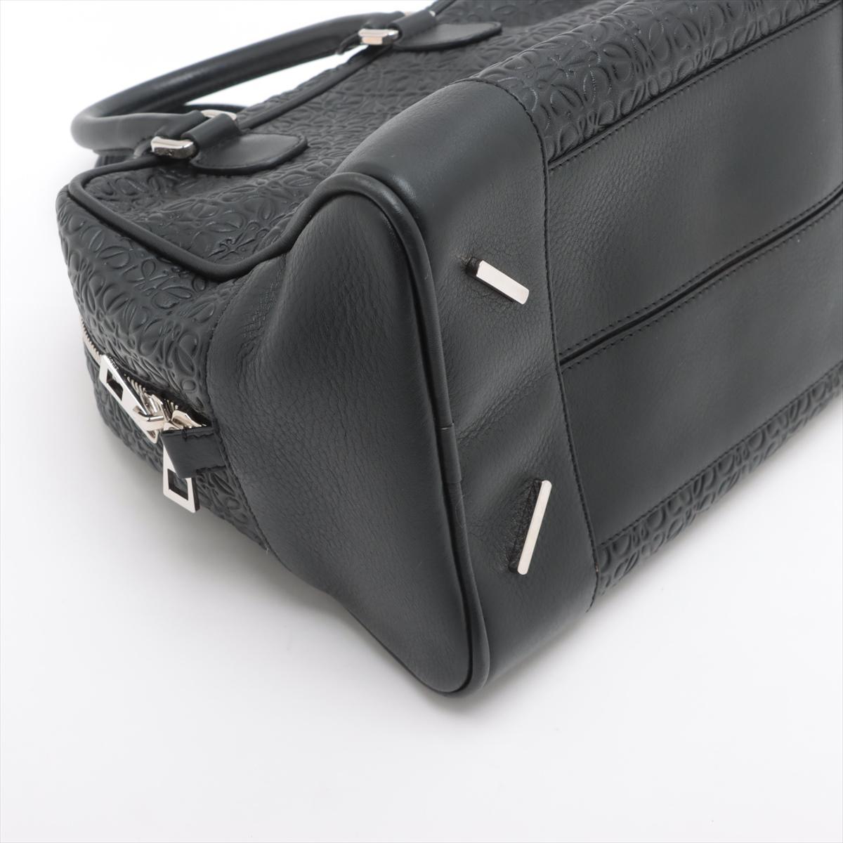 Loewe Anagram Monogram Amazona 75 Sac à main en cuir noir * PRÉCOMPAGNER * en vente 1