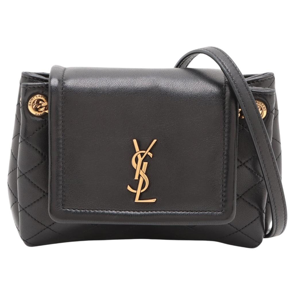 Saint Laurent Paris Mini Nolita Leder Kette Umhängetasche Schwarz * PREORDER * im Angebot