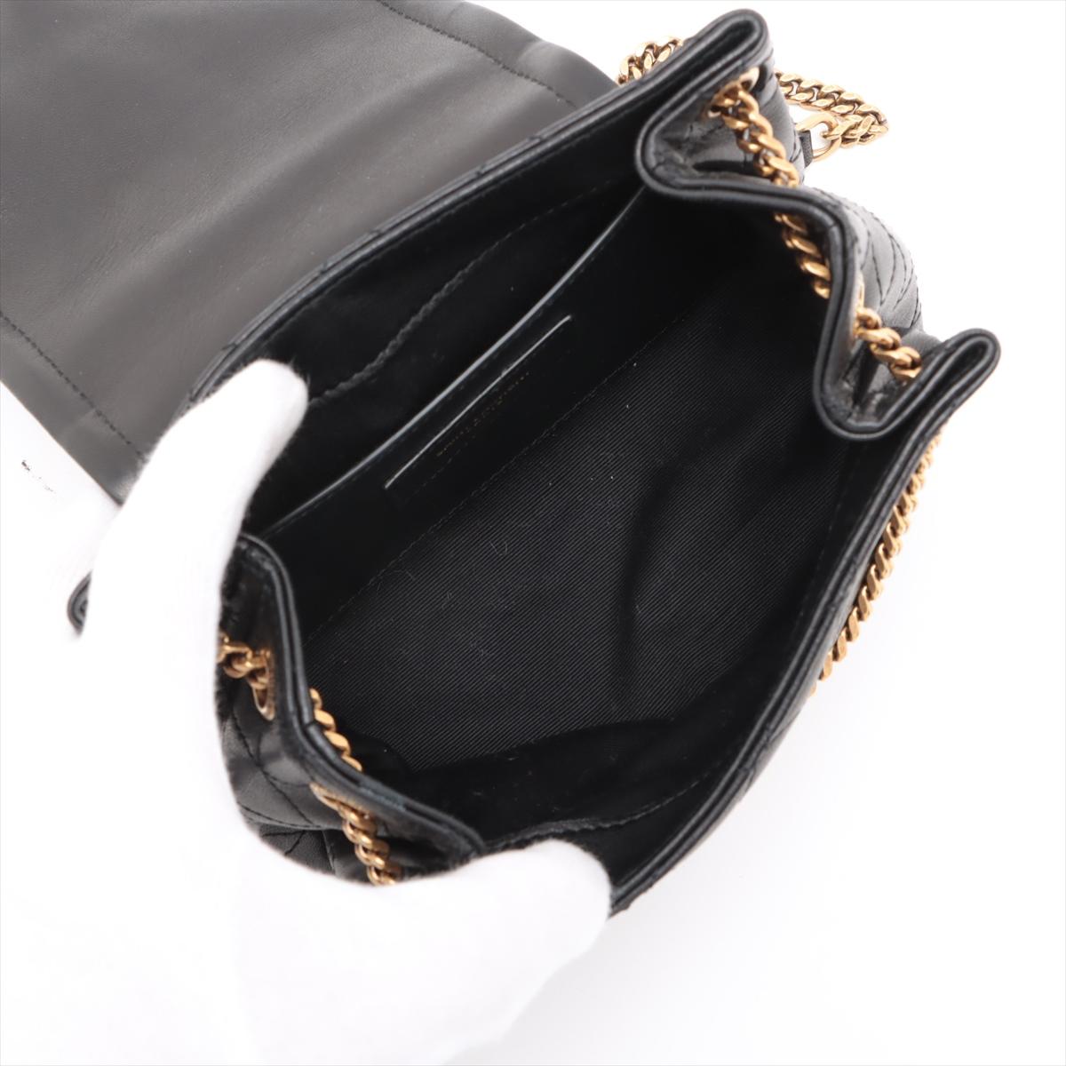 Saint Laurent Paris Mini Nolita Leder Kette Umhängetasche Schwarz * PREORDER * im Angebot 4