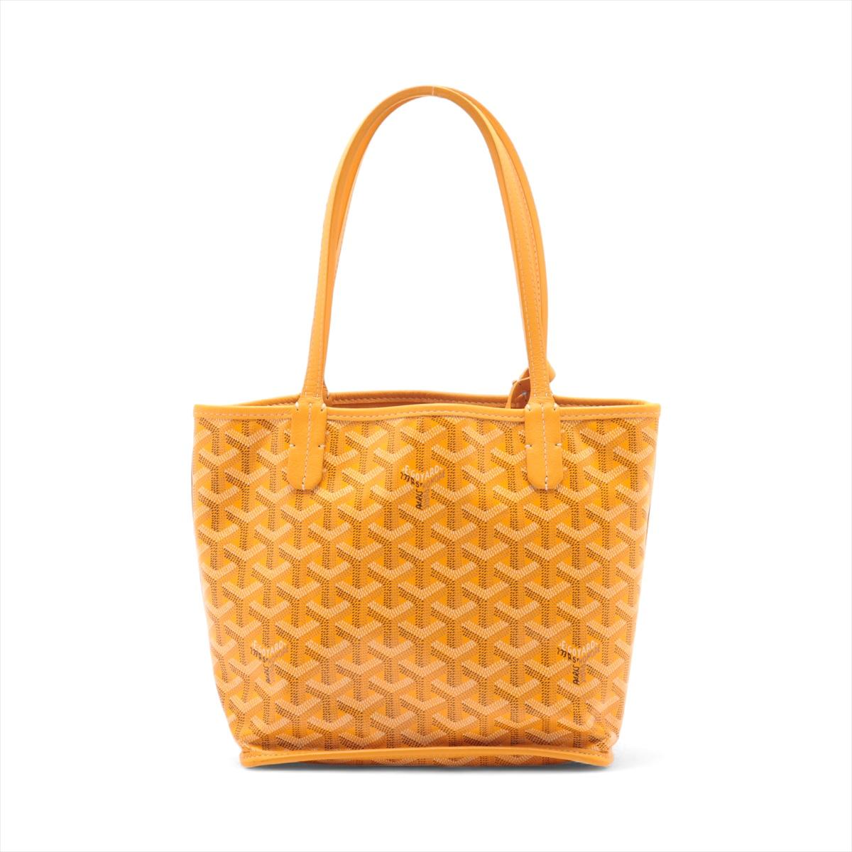 Jaune Goyard Anjou Mini Tote Bag Yellow * PREORDER * en vente