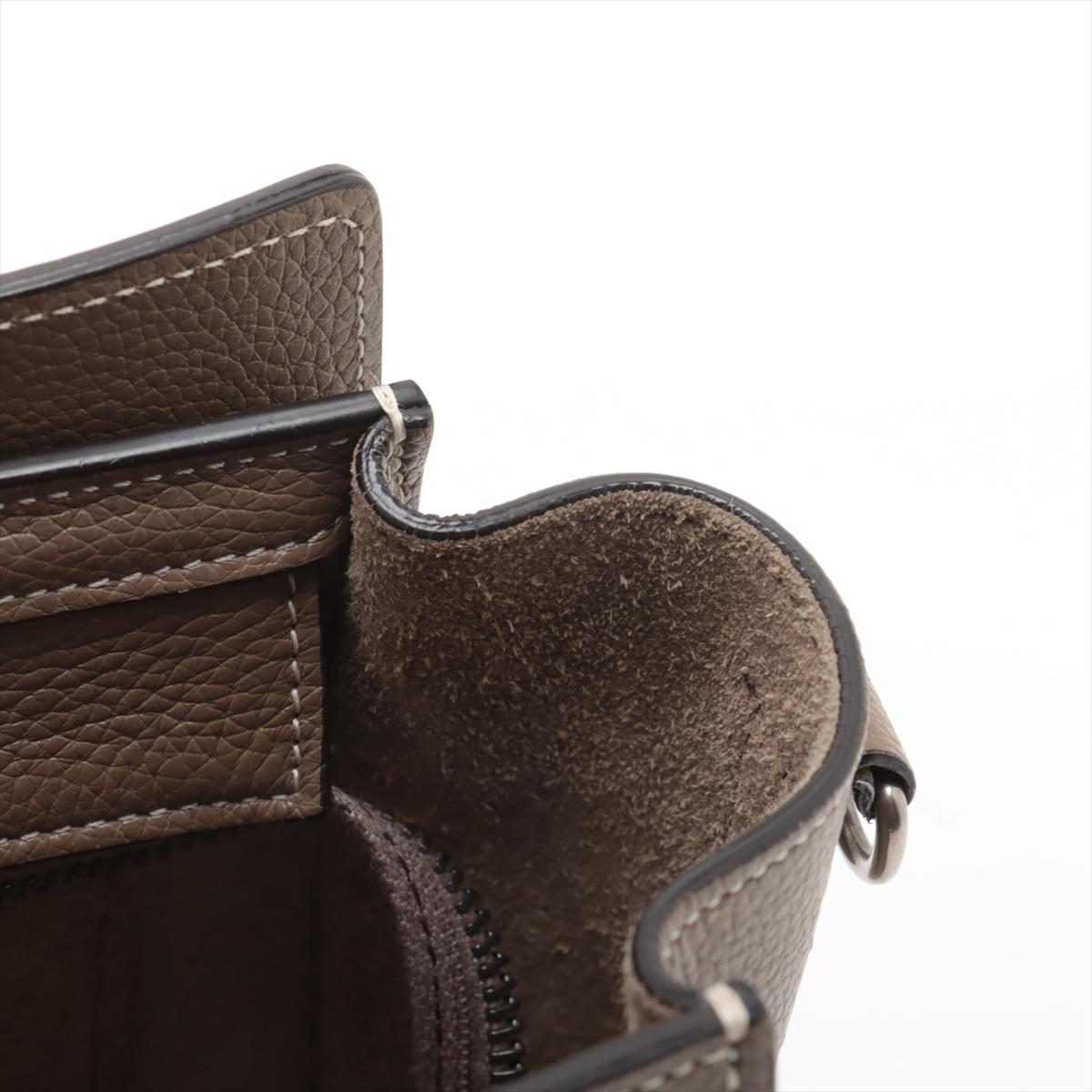 Celine Luggage Nano Shopper Lederhandtasche Greige * PREORDER * im Angebot 8