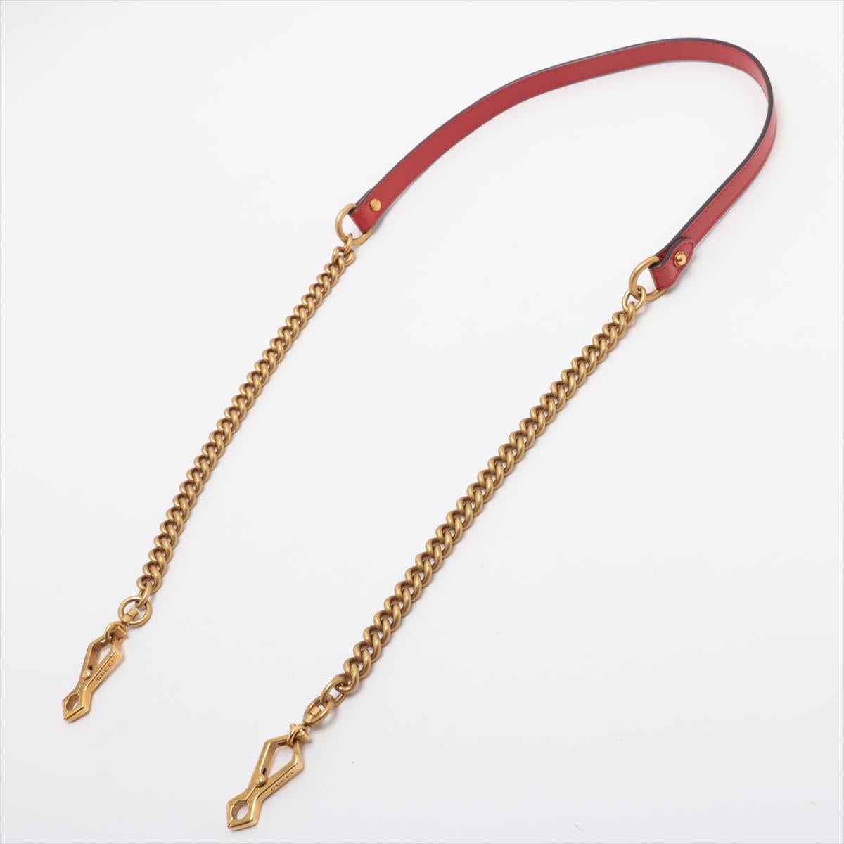Gucci GG Marmont Leder Two-Way Umhängetasche Rot * PREORDER * im Angebot 5