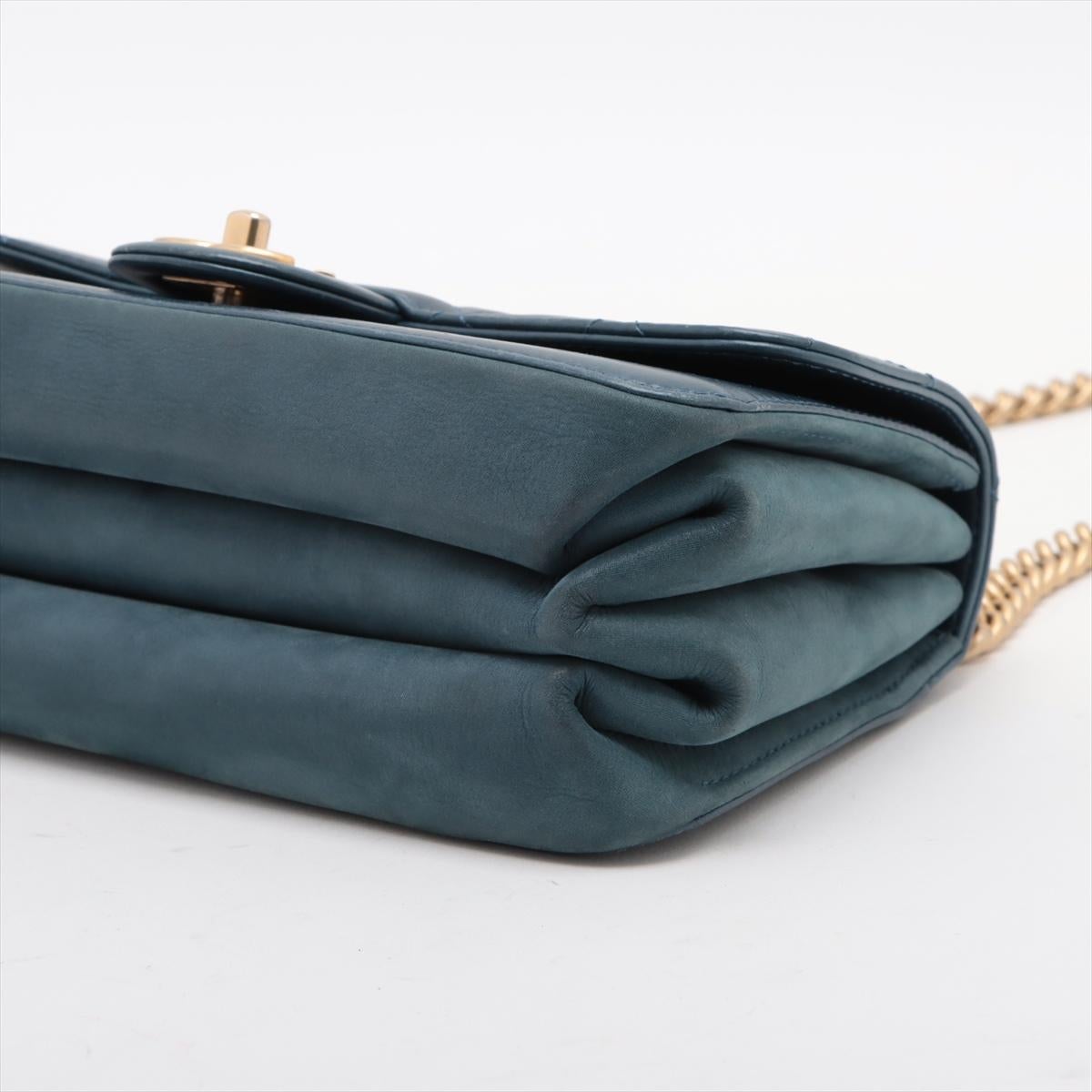 Chanel CC Logo Mini Matelasse Leather Chain Shoulder Bag Blue * PREORDER * Pour femmes en vente