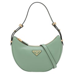 Prada Arque Leather Two-Way Shoulder Bag Sage Green * PREORDER *