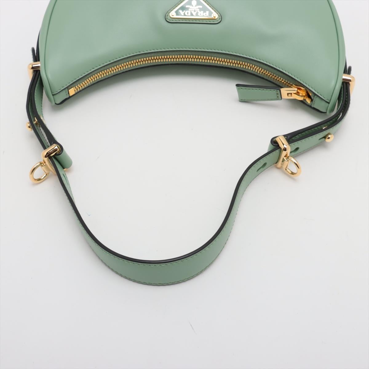 Prada Arque Borsa a tracolla a due vie in pelle Greene & Greene * PREORDINE * in vendita 2