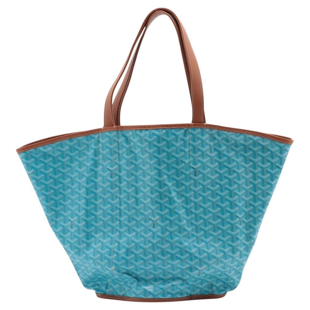 Goyard Belharra Tote Bag Turquoise & Tan * PREORDER * en vente