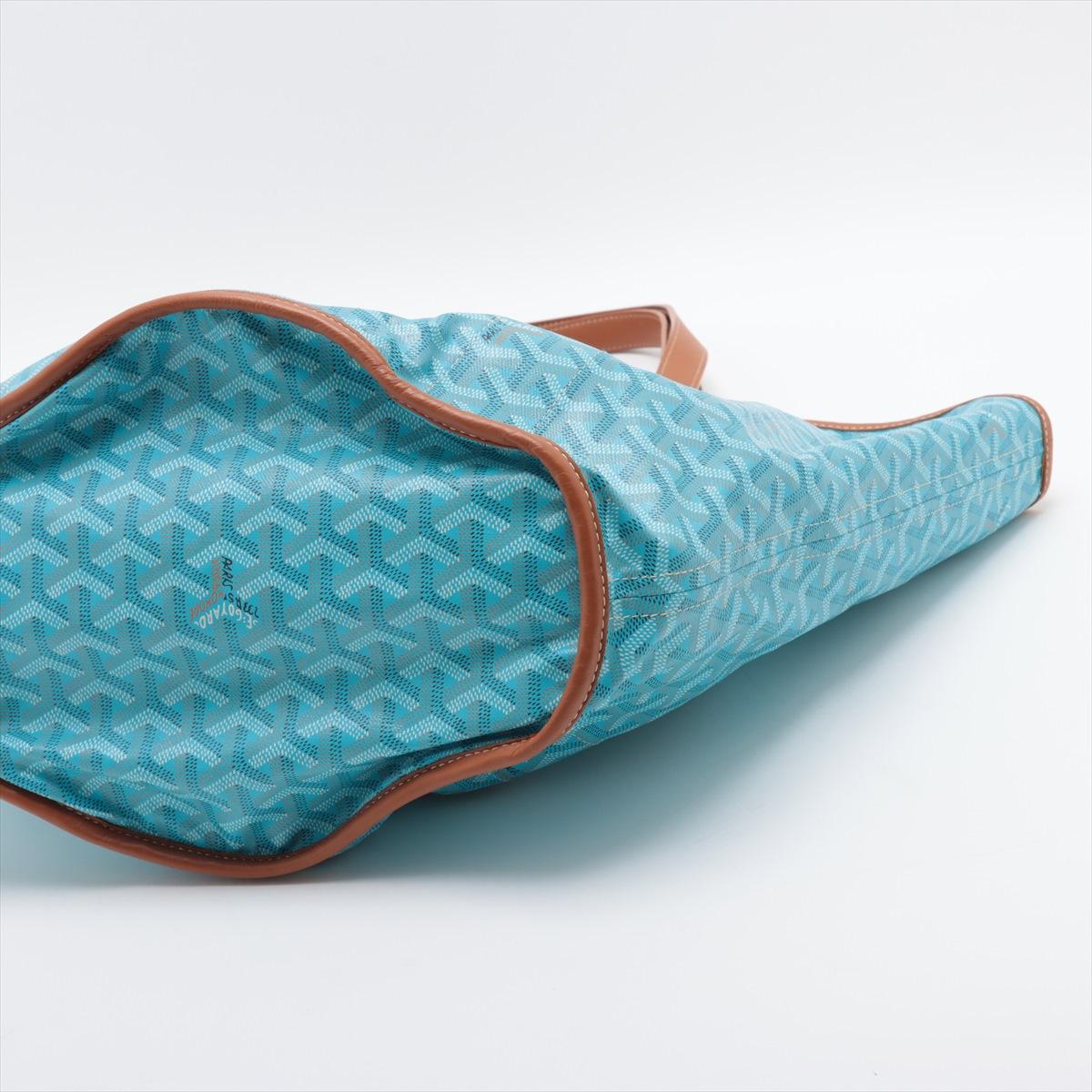 Goyard Belharra Tote Bag Turquoise & Tan * PREORDER * Pour femmes en vente