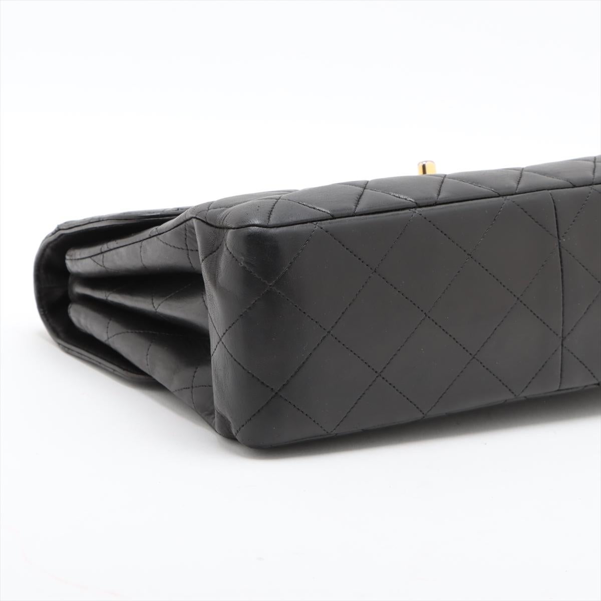Chanel CC Logo Matelasse Lammfell Einzelklappe Doppelkette Tasche Schwarz * PREORDER im Angebot 2