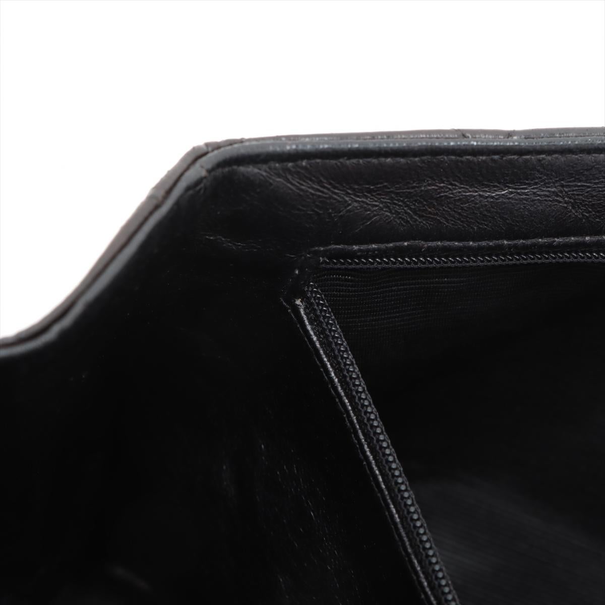 Chanel CC Logo Matelasse Lammfell Einzelklappe Doppelkette Tasche Schwarz * PREORDER im Angebot 9